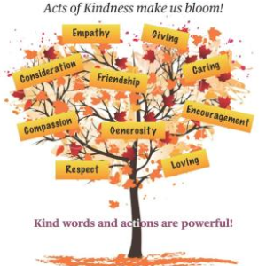 Acts of kindness make us bloom!